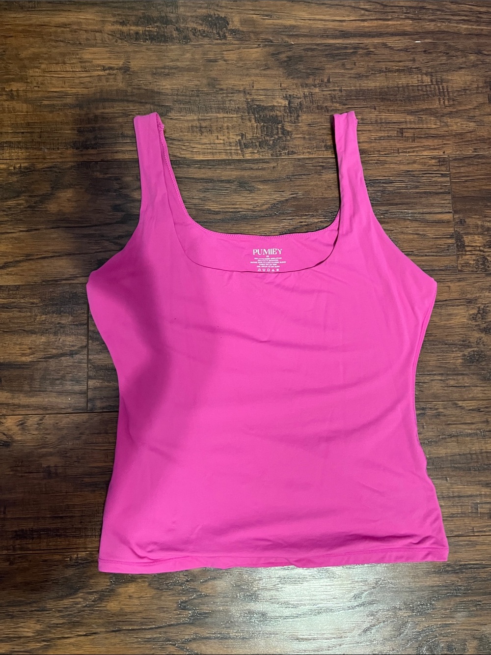 Pumiley Women’s Bright Fuchsia Tank Top - Scoop Neck